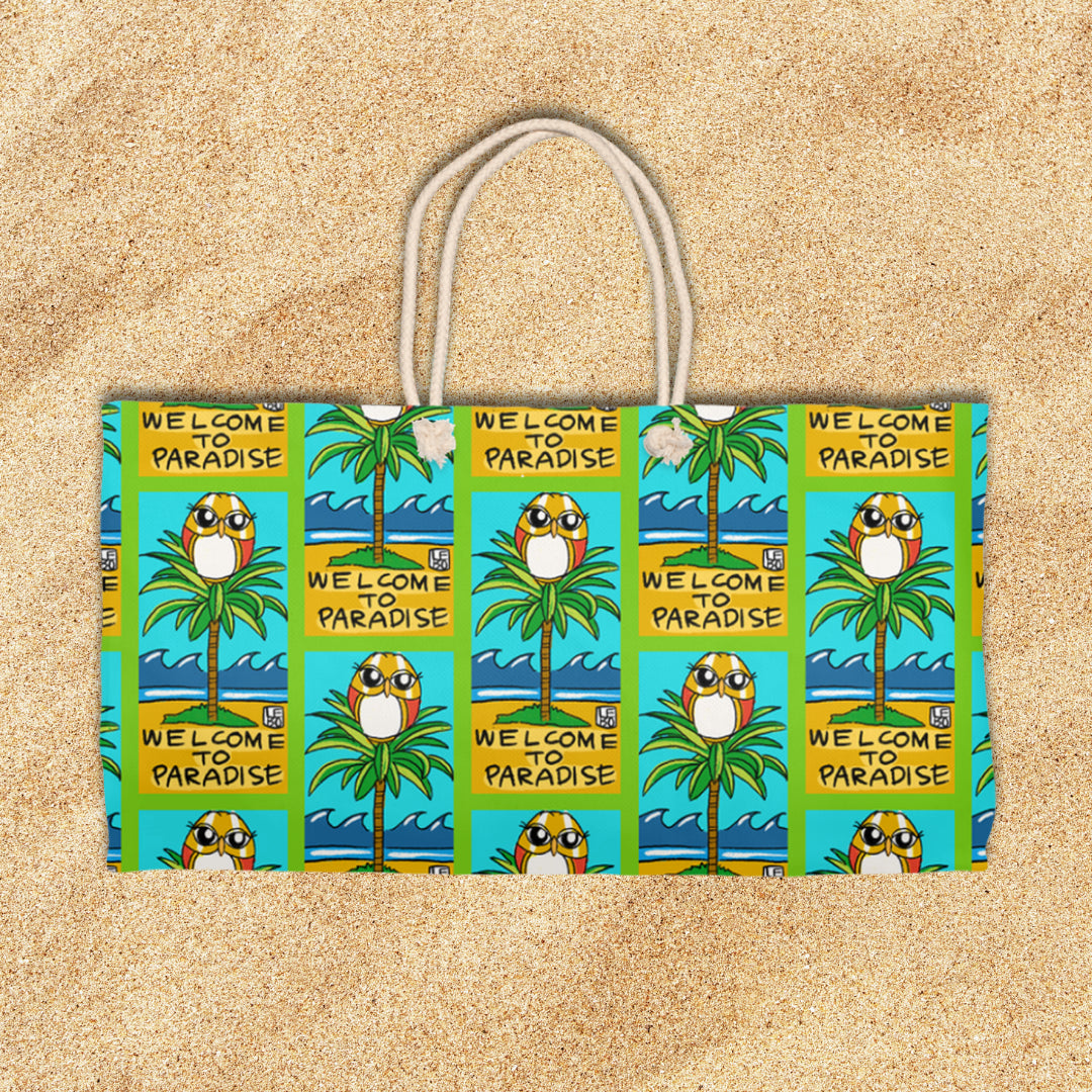 Welcome to Paradise - Lebo Beach Tote